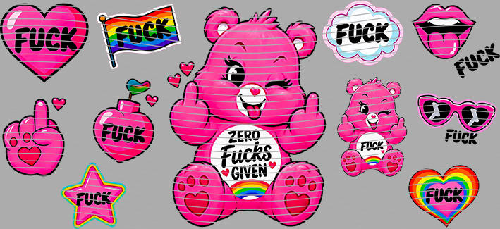 16oz Care Bears-Be-307